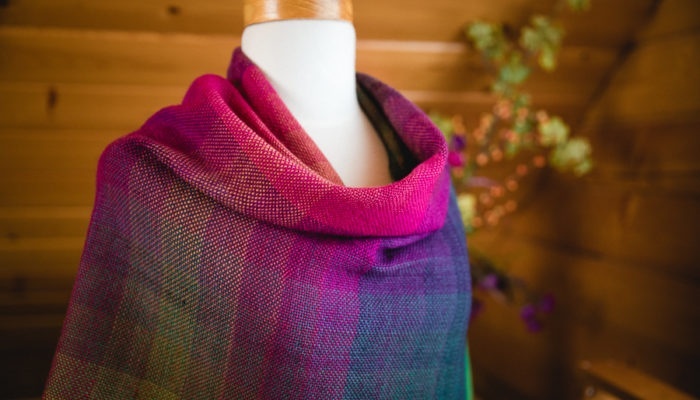 Handwoven Colour Gamp Shawl