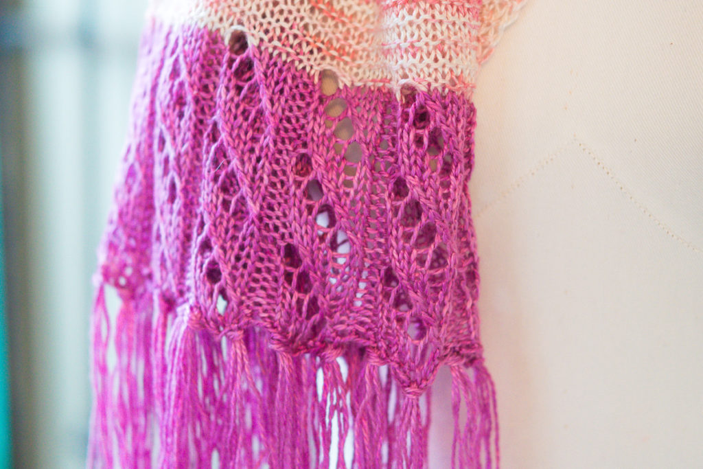 Christel Scarf - Adding Fringe