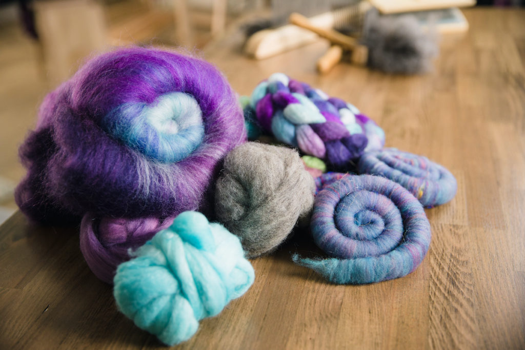 Spinning Up a Level spinning fibre examples