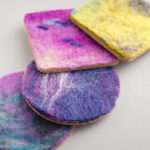 Wet Felted Coasters
