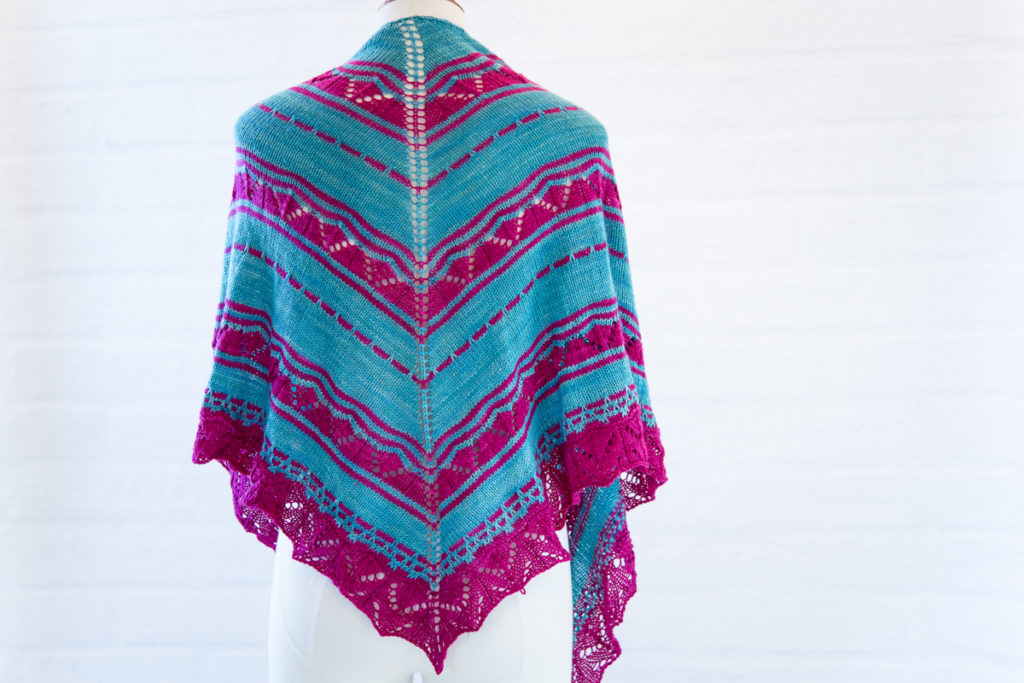 Attitude triangular shawl pattern Hedrick Lace Knitter
