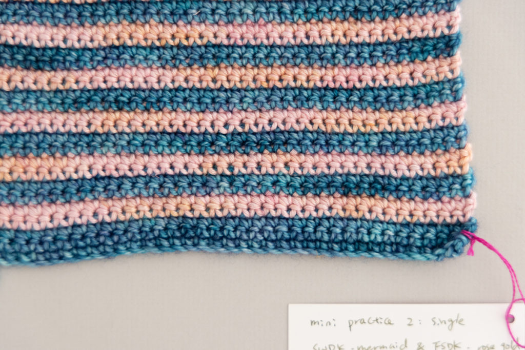 22101 Crochet Basics Alternate Colour SC Lee