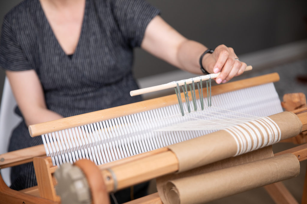 Rigid Heddle weaving study group with Amanda Wood