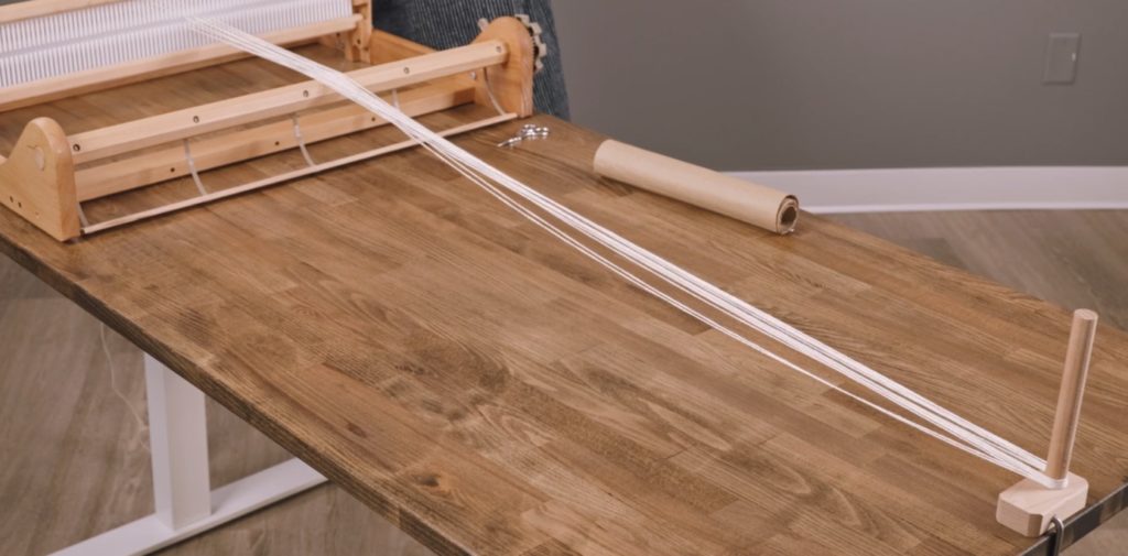 amanda wood rigid heddle sectioning a warp