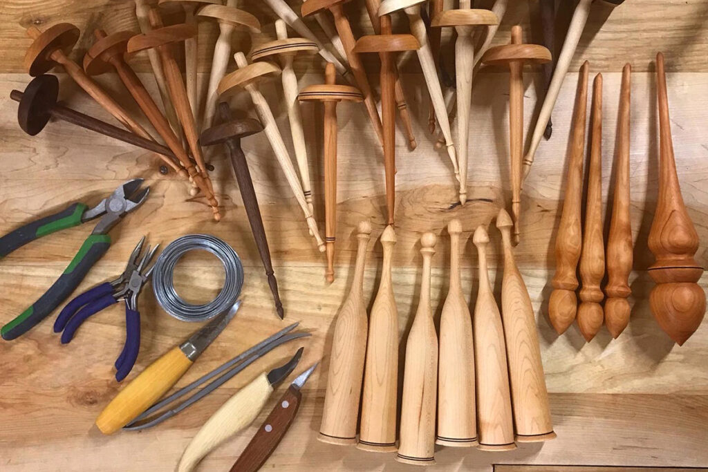 wood tools crafted by featured student, Helen Mawdsley