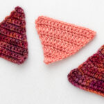 crochet increases decreases triangles F G H Lee